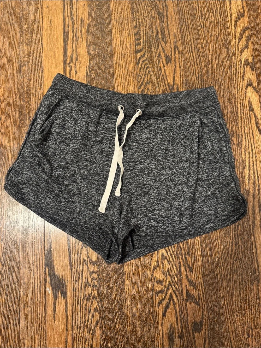 J. Crew Charcoal Heather Athletic Drawstring Shorts